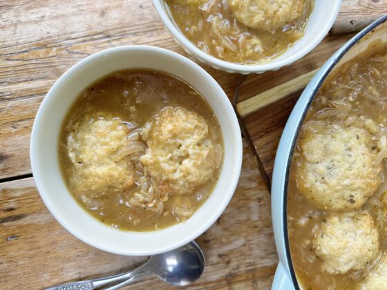 French Onion Soup with Dumplings