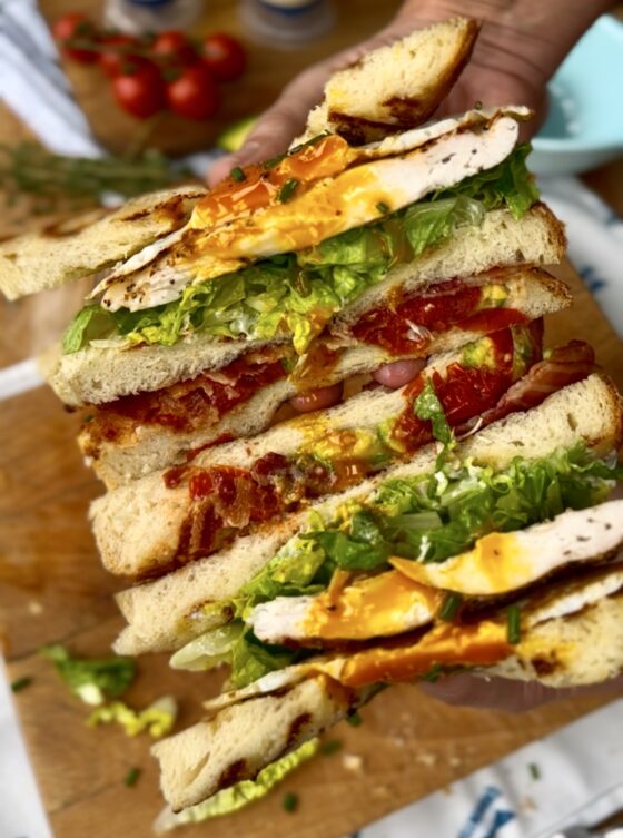 club sandwich cross section