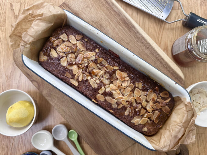 olive oil carrot loaf cake