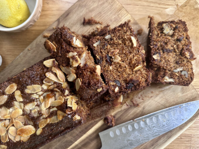 olive oil carrot loaf cake