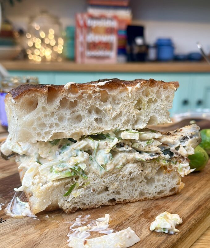 seabass focaccia sandwich