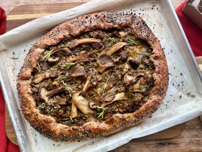 Christmas Mushroom Galette