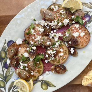 Tomato and Hummus Salad