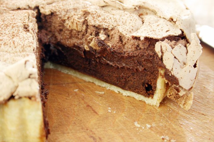 cchocolate truffle meringue pie