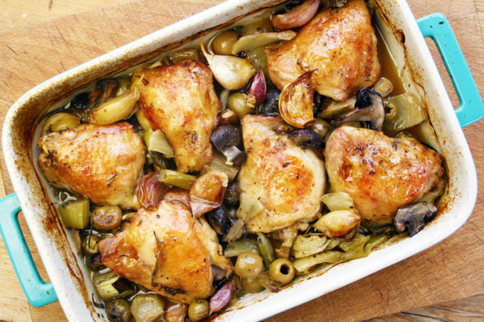 roast chicken thighs