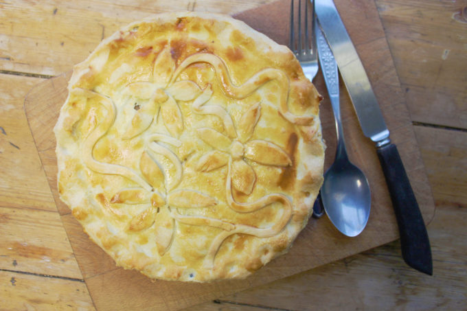 mushroom pie